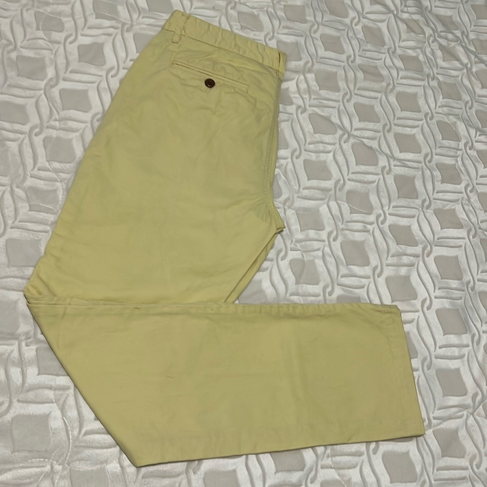 Light Yellow 21 Men Cotton Pants